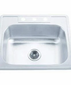 Best deal ⭐ PROFLO® Bealeton 25 x 22 in. 3-Hole Stainless Steel Single Bowl Drop-in Kitchen Sink 👏