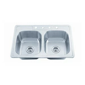 Buy 😍 PROFLO® Bealeton 32-15/16 x 21-15/16 in. 3-Hole Stainless Steel Double Bowl Drop-in Kitchen Sink 🧨 1 Buy 😍 PROFLO® Bealeton 32-15/16 x 21-15/16 in. 3-Hole Stainless Steel Double Bowl Drop-in Kitchen Sink 🧨