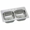 Best deal 🛒 PROFLO® Bealeton 33 x 22 in. 3-Hole Stainless Steel Double Bowl Drop-in Kitchen Sink 🧨