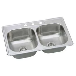 Best deal 🛒 PROFLO® Bealeton 33 x 22 in. 3-Hole Stainless Steel Double Bowl Drop-in Kitchen Sink 🧨 1 Best deal 🛒 PROFLO® Bealeton 33 x 22 in. 3-Hole Stainless Steel Double Bowl Drop-in Kitchen Sink 🧨