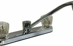 Best reviews of ✔️ PROFLO® Two Handle Kitchen Faucet with 3 Faucet Holes in Polished Chrome 🔔