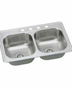 Best reviews of ✔️ PROFLO® Bealeton 33 x 22 in. 4-Hole Stainless Steel Double Bowl Drop-in Kitchen Sink 😀
