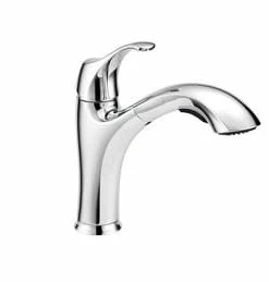 Deals 🔔 PROFLO® Hallinan Single Handle Pull Out Kitchen Faucet with Two-Function Spray in Polished Chrome 🧨