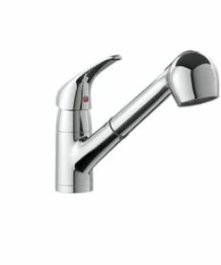Budget 🥰 PROFLO® Single Handle Pull Out Kitchen Faucet with Two-Function Spray in Polished Chrome ✨