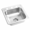Cheap 👏 PROFLO® Bealeton 17 x 19 in. 3-Hole Stainless Steel Single Bowl Drop-in Kitchen Sink 🧨