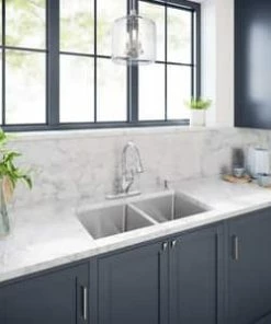 Top 10 🤩 PROFLO® Sault Series 33 x 22 in. 1-Hole Stainless Steel Double Bowl Dual Mount Kitchen Sink ⌛ -Profl® Sales Store Query 175