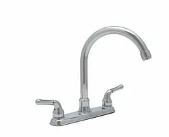 Coupon 🥰 PROFLO® Kalada Two Handle Kitchen Faucet with 3 Faucet Holes in Polished Chrome 🧨