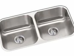 Brand new 👍 PROFLO® Plomosa 31-1/4 x 18-1/4 in. Stainless Steel Double Bowl Undermount Kitchen Sink with Sound Dampening ⭐