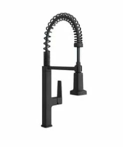 Hot Sale 👍 PROFLO® Scovin Single Handle Pull Down Kitchen Faucet with Two-Function Spray in Matte Black 🤩