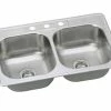 New ❤️ PROFLO® Bealeton 33 x 22 in. 3 Hole Stainless Steel Double Bowl Drop-in Kitchen Sink ❤️