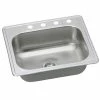 Best reviews of 🔔 PROFLO® Bealeton 25 x 22 in. 3-Hole Stainless Steel Single Bowl Drop-in Kitchen Sink 🥰