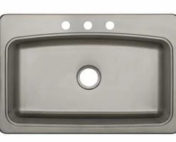 Brand new ⌛ PROFLO® Bealeton 33 x 22 in. 3-Hole Stainless Steel Single Bowl Drop-in Kitchen Sink 🤩