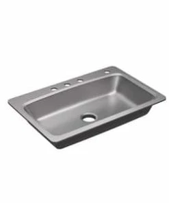 Coupon 😍 PROFLO® Bealeton 33 x 22 in. 4-Hole Stainless Steel Single Bowl Drop-in Kitchen Sink 🤩 -Profl® Sales Store Query 262