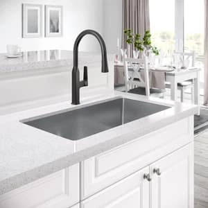 Wholesale 🔔 PROFLO® Scovin Single Handle Pull Down Kitchen Faucet with Two-Function Spray in Matte Black 👏 3 Wholesale 🔔 PROFLO® Scovin Single Handle Pull Down Kitchen Faucet with Two-Function Spray in Matte Black 👏 - Image 3