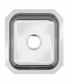 Budget ⌛ PROFLO® Plomosa 17-13/16 x 15-15/16 in. Stainless Steel Single Bowl Undermount Kitchen Sink 🥰