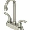 Outlet 🌟 PROFLO® Classic® Two Lever Handle Bar Faucet in Brushed Nickel 🔔