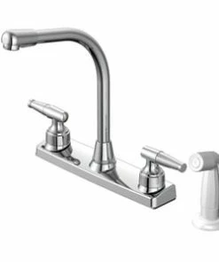 Hot Sale 🛒 PROFLO® Hadwin Two Handle Kitchen Faucet in Polished Chrome 🤩