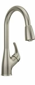 Outlet ✔️ PROFLO® Single Handle Kitchen Faucet in Brushed Nickel ⌛