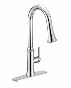Outlet 🔥 PROFLO® Hopkins Single Handle Pull Out Kitchen Faucet in Polished Chrome ✨ -Profl® Sales Store Query 343