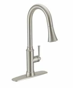 Best deal 🔥 PROFLO® Hopkins Single Handle Pull Out Kitchen Faucet in Brushed Nickel 🌟 -Profl® Sales Store Query 348