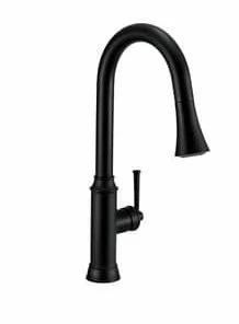 Discount 🤩 PROFLO® Hopkins Single Handle Pull Down Kitchen Faucet in Matte Black 🔥