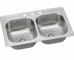 Cheapest 🎉 PROFLO® Bealeton 33 x 22 in. 4-Hole Stainless Steel Double Bowl Drop-in Kitchen Sink (Pack of 50) 🔥