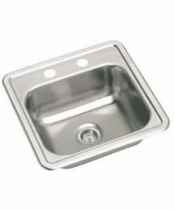 Flash Sale 👏 PROFLO® 15 X 15 In. 23 Gauge Stainless Steel Bar Sink Single Hole 🔔