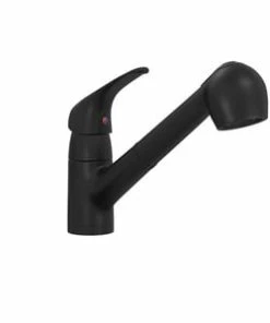 Outlet ❤️ PROFLO® Pull Out Monoblock Kitchen Faucet in Matte Black 🔥