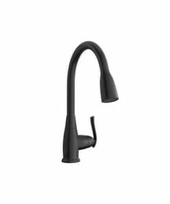 Cheap ⌛ PROFLO® Faywood Pull Down Monoblock Kitchen Faucet in Matte Black ✔️