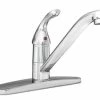 Outlet ⭐ PROFLO® Single Handle Kitchen Faucet in Polished Chrome with 3 Faucet Holes 🥰