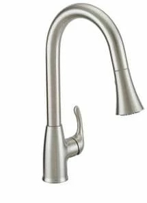 Budget 🌟 PROFLO® KIRKHAM Single Handle Pull Down Kitchen Faucet in PVD Brushed Nickel ✨