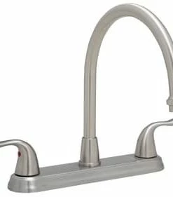 Best deal 🌟 PROFLO® Two Handle Kitchen Faucet in PVD Brushed Nickel 🛒