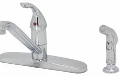 Outlet 🧨 PROFLO® Single Handle Kitchen Faucet in Chrome 🎁