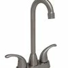 New ⭐ PROFLO® Two Lever Handle Bar Faucet in Brushed Nickel 🥰