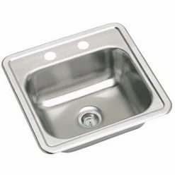 Cheapest 🎁 PROFLO® Bealeton 15 x 15 x 6 in. Stainless Steel Drop-in Bar Sink with 2 Faucet Holes 👍
